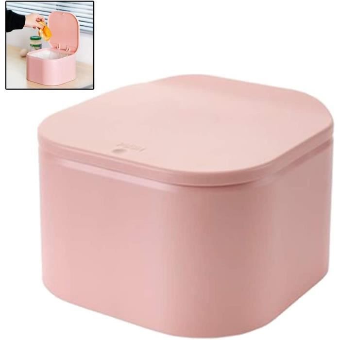 Porte-sac Poubelle Murale Rose - Organisateur De Sacs Plastique Pour Cuisine, Salle De Bain