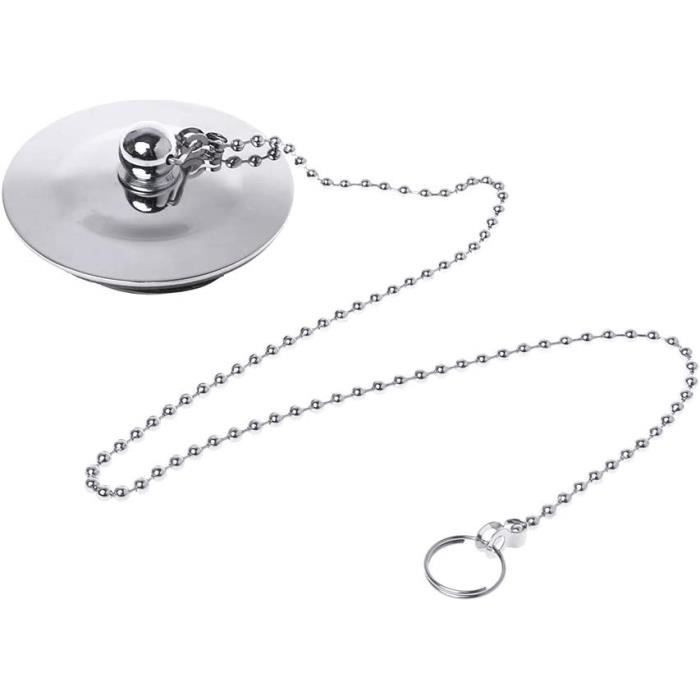 Bouchon De Vidange Réglable 43mm - Cuivre Chromé Pour Baignoire, Évier, Lavabo