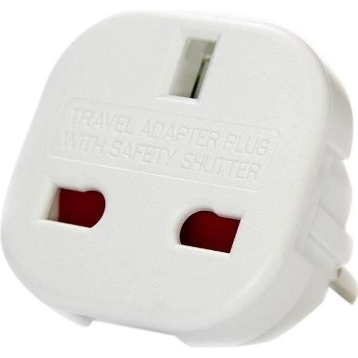 Adaptateur Prise Anglaise UK vers Prise CEE 10A