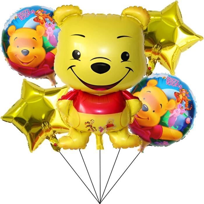 1 Ballon décoratif rond - Winnie Joyeux Anniversaire en Alu à gonfler  hélium env 43 cm