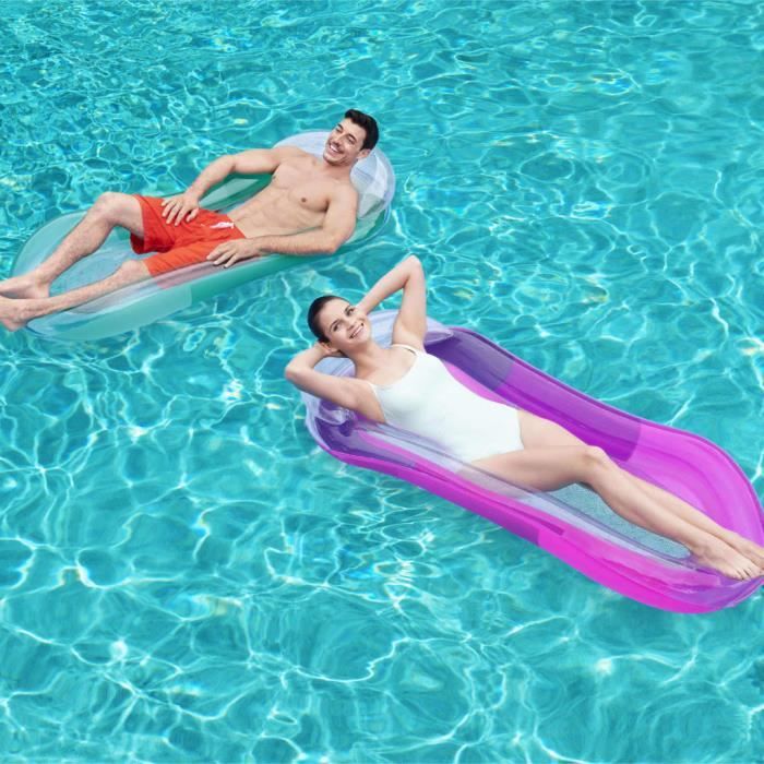 65521*pro*bestway transat gonflable de piscine aqua lounge new produit vert