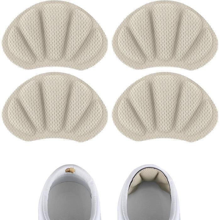 Patchs Réparation Talon Chaussure - 12 Pièces Auto-adhésives - Noir/Blanc/Gris - Anti-usure Confortable