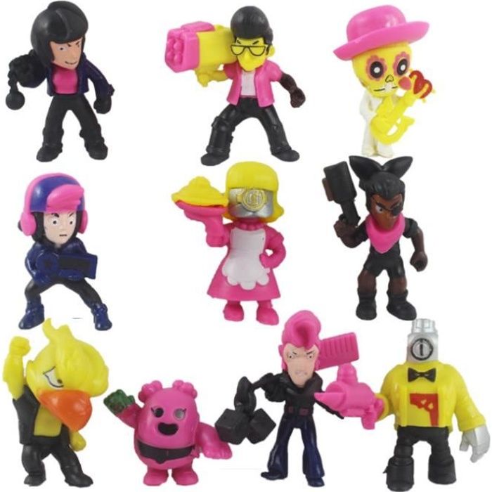 10 Pcs Set 4 5 7cm Brawl Stars Figure De Figure Jouets Pvc Figurines Poupee Modele Jouets Pour Enfant Cadeau De Vacances Achat Vente Figurine Personnage Cdiscount