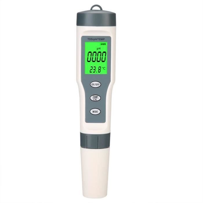 3 en 1 stylo de test de pureté de testeur de qualité de l'eau de compteur  de température EC PH numérique portable -QUT - Cdiscount Jardin