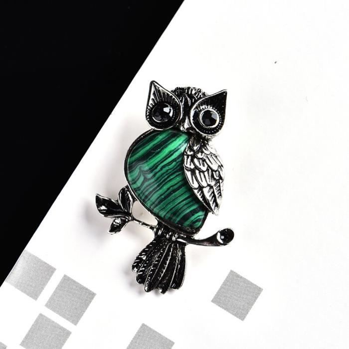 Set De 4 Broches Animales En Strass - Hibou Et Chat Cristal - Épingles Décoratives Pour Cadeaux Femmes Et Filles