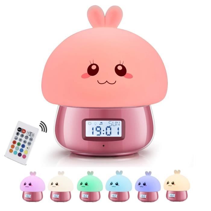 Réveil Veilleuse En Forme De Lapin En Silicone • Enfant World