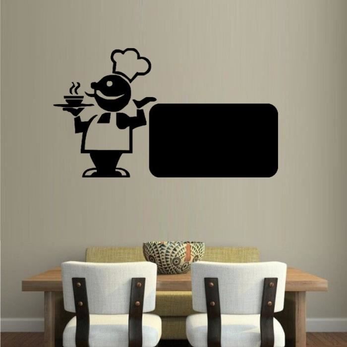 Flytise Tableau noir portable autocollant tableau magnétique papier de contact autocollant mural amovible 17,7x78,7 pouces pour le menu du restaurant