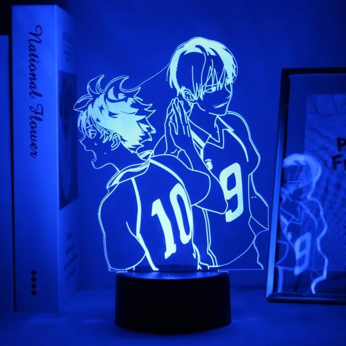 16 couleur avec lampe manga veilleuse lampe de chevet