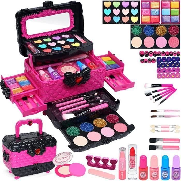 AQXONG Jouets De Maquillage Pour Enfants, 75 Pcs Coffret Maquillage
