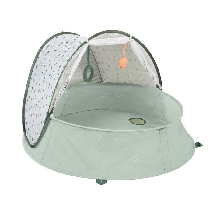 Babymoov Aquani Provence – 3-en-1 Aire De Jeux, Piscine & Tente Anti-UV FPS 50+ Pour Bébé – Moustiquaire, Auvent, Matelas Et Jouets Inclus – Dès La Naissance