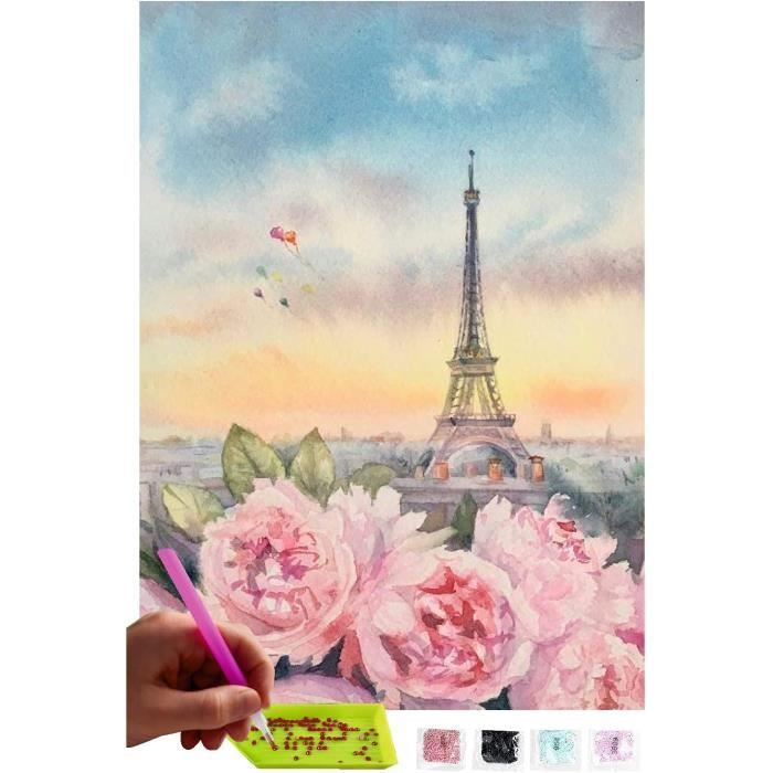 Kit Peinture Diamant 5D – Motif Chien Et Chat 30x30 Cm – Loisir Créatif Pour Enfants Et Adultes – DIY Déco Murale