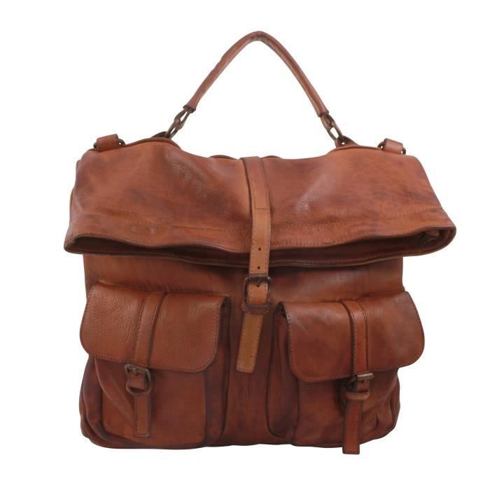 Sac A Main CHLOLY Sac a dos cuir vintage femme Mao Italie Chloly Cdiscount Bagagerie Maroquinerie
