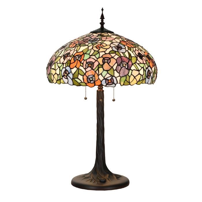 Lampe de table Tiffany Ø 46x72 cm Vert Verre 5LL-6350