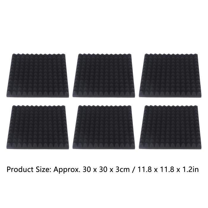 Panneaux Acoustiques Autocollants Soundsbay 2,16 M² - 3 Pièces 120x60x0,9cm Gris Argenté