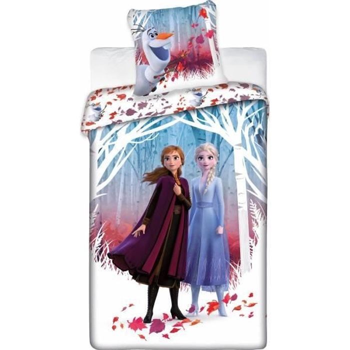 Parure housse de couette La reine Des Neiges 2 Disney - Cdiscount