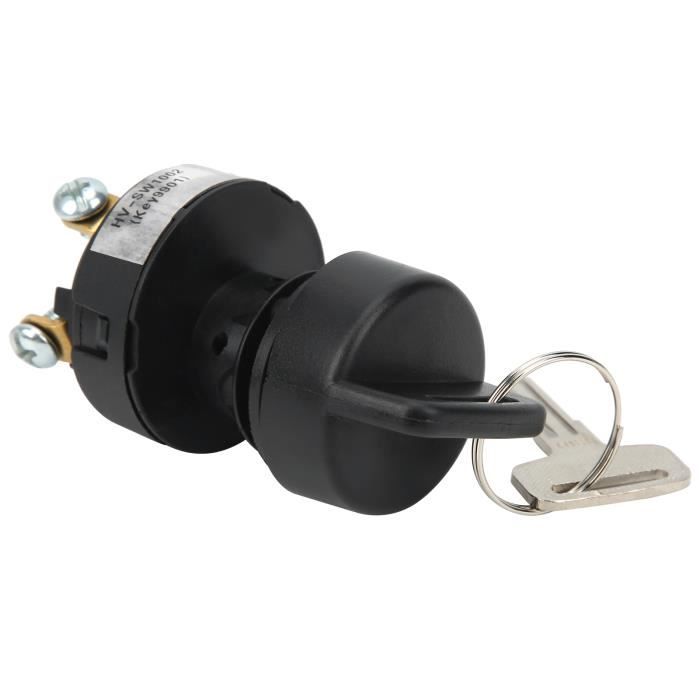 Commutateur D'allumage DC 12V 3 Bornes 3 Positions Remplacement Du Démarreur D'allumage Avec Clés Pour Voitures, Motos Et Bateaux