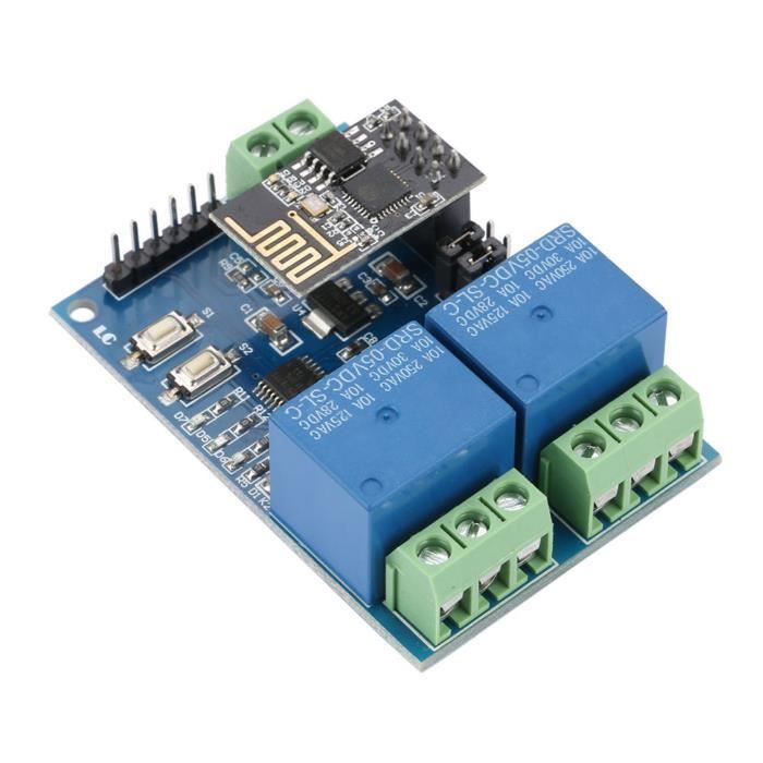 EJ.life Module relais WiFi double canal 5V ESP8266 Module de relais ...