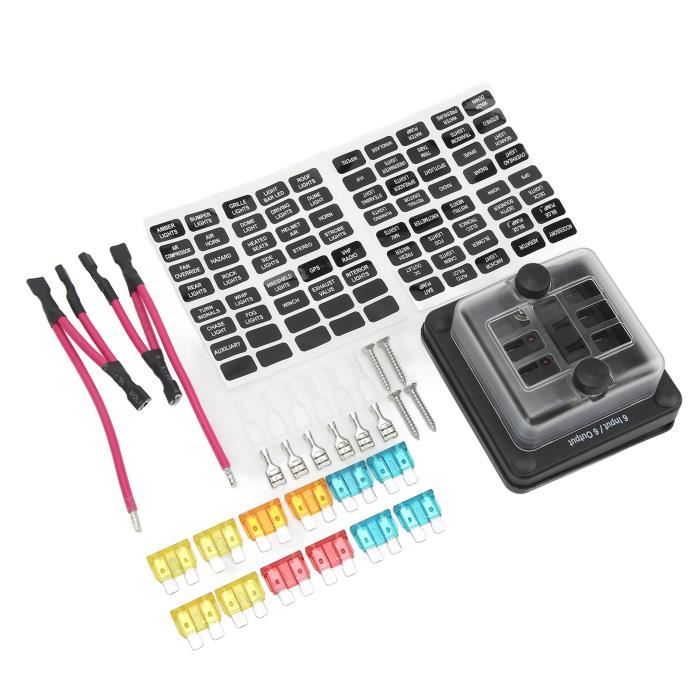 Bloc Fusibles Batterie Marine 58V - Goujon M8 - 60A - Pour Bateaux Et Camping-cars