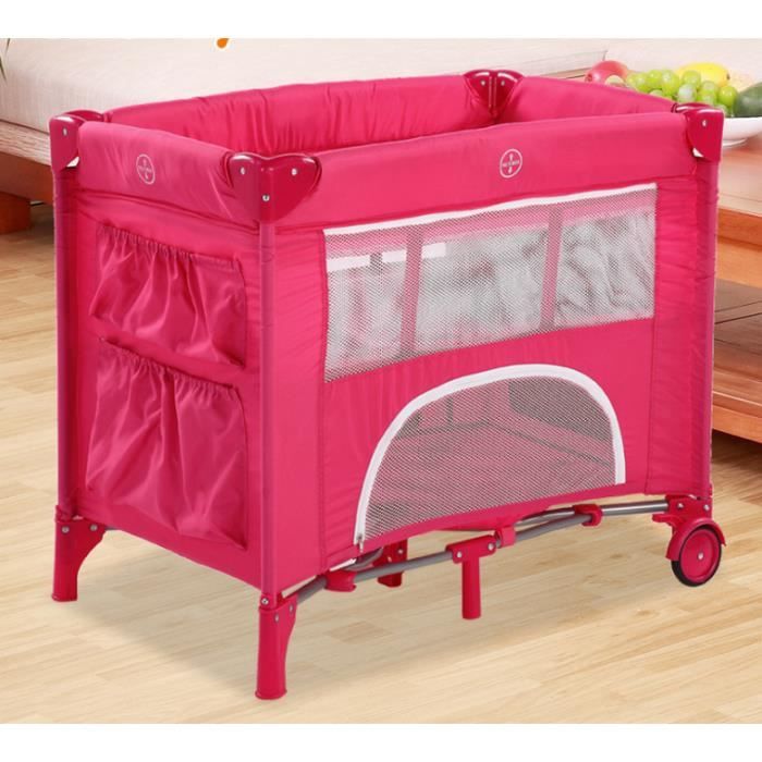 Bebe Lit Pliant Rouleau Mini Super Leger Portable Bebe Fer Lit Multifonctions Jeu Lit Enfants Lit Rouge Cdiscount Puericulture Eveil Bebe