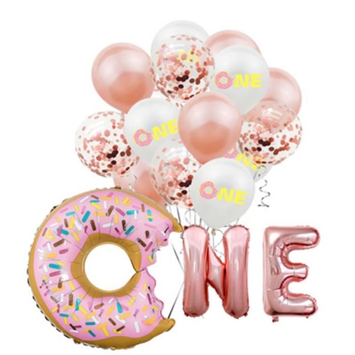 Beignet Imprimer Un Ballon En Latex 1 An Bebe Bapteme Beignet Ensemble Fete D Anniversaire Ballon Decoration Male Bebe Fille Bebe Cdiscount Maison