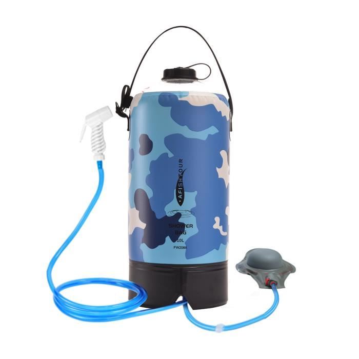 Sac De Douche Solaire Punvot 20L - Portable, Chauffe à 45°C, Idéal Camping, Randonnée, Voyage