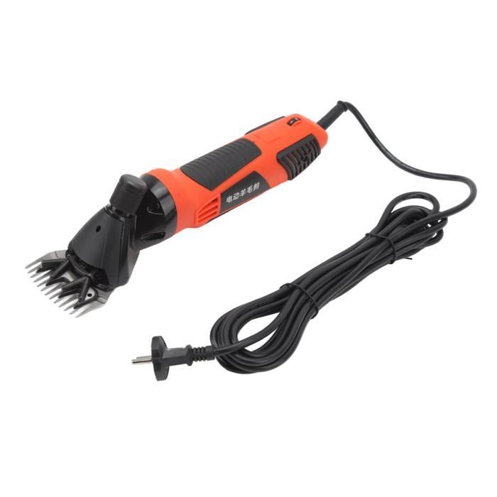 Tondeuse à Moutons Électrique Vinteky 690W - 6 Vitesses Ajustables, Puissante Et Silencieuse Pour Tonte Professionnelle (Orange)