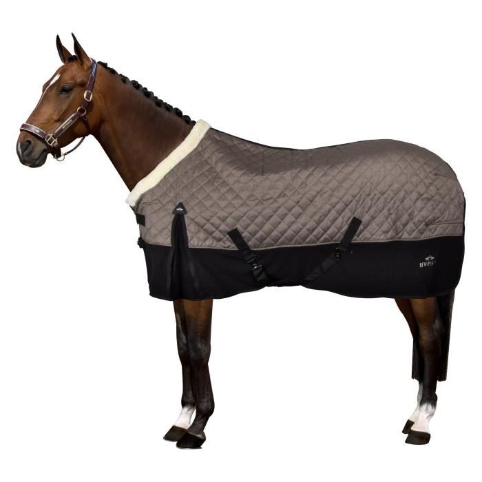 Couverture d'écurie pour cheval HV Polo Francis - dark taupe - 165 cm