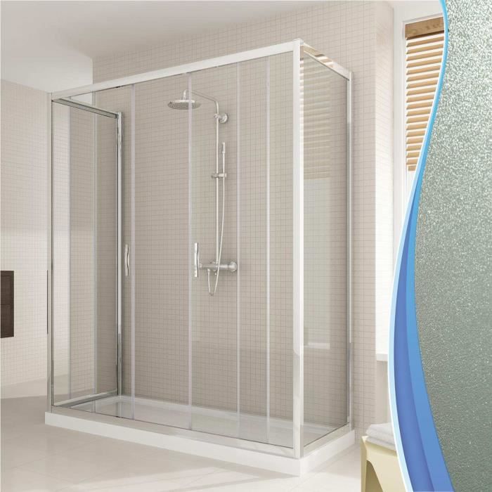 Cabine Douche 3 Côtés 90x70x90 CM H198 Transparent Mod. Cristal Trio 1 Porte 83634843