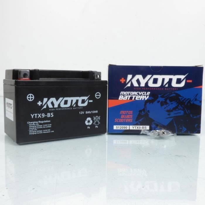 Batterie SLA Kyoto pour Scooter Keeway 250 Silverblade 2013 à 2016 YTX9-BS SLA / 12V 8Ah