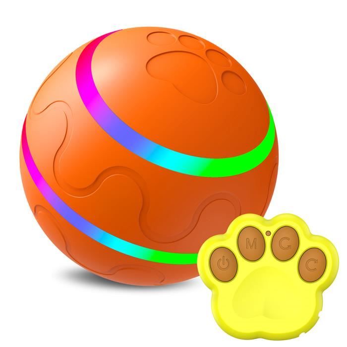 Meilleurs prix pour JOUET Balle roulante intelligente pour chien et chat aste par USB boule roulante amusante rotation automatique électrique jeu de