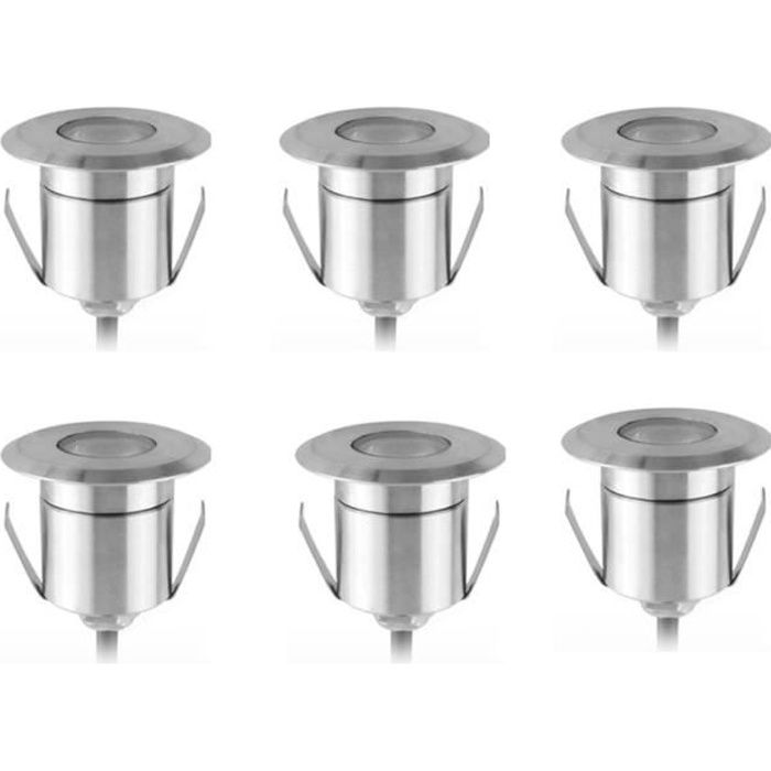 Spots encastrables X6 - Extérieur - Couvercle inox - Pour Ampoule