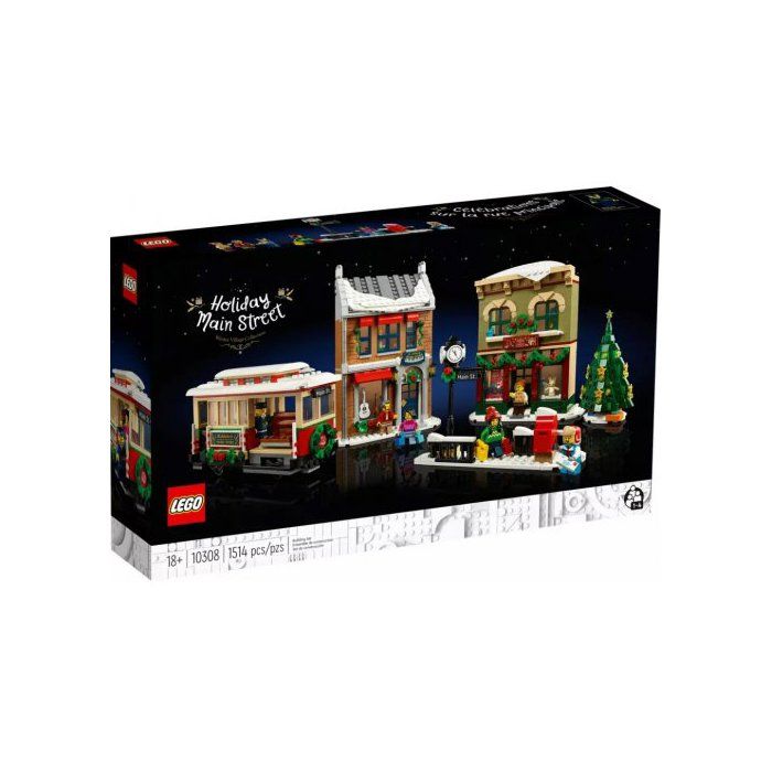 LEGO ICONS 10308 LA GRANDE RUE DECOREE POUR LES FETES Reconditionné - Lego reconditionné disponible sur Cdiscount Seconde Vie