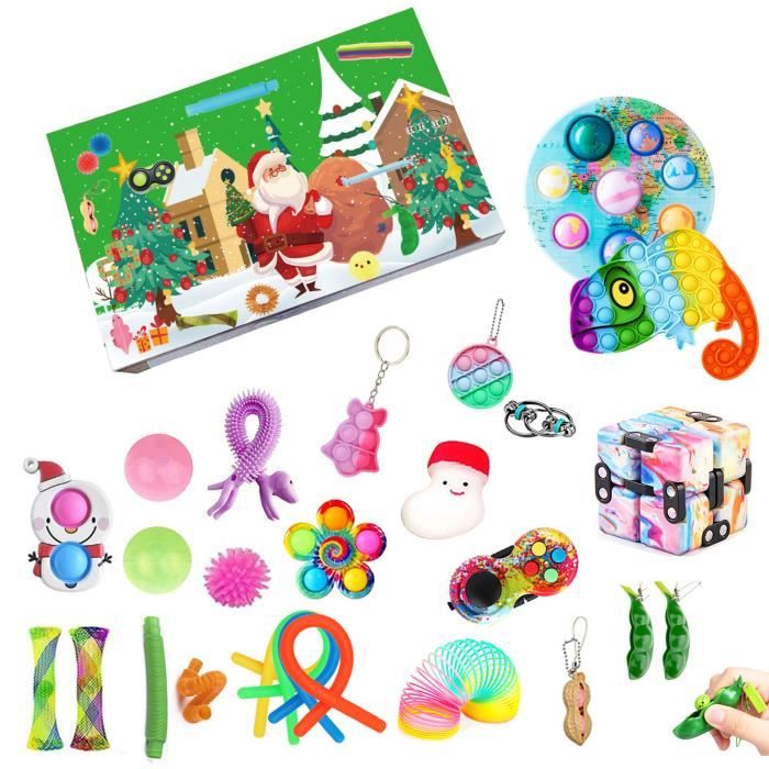 Calendrier De L'Avent Fidget Toys - 24 Surprises Sensoriels Pour Enfants, Garçons, Filles, Ados - Cadeau De Noël - 4
