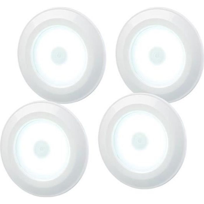 Spot à LED - LUNARTEC - 4 spots COB - 120 lm - Télécommande - Minuterie 30 min Spot à LED - LUNARTEC - 4 spots COB - 120 lm - Télécommande - Minuterie 30 min