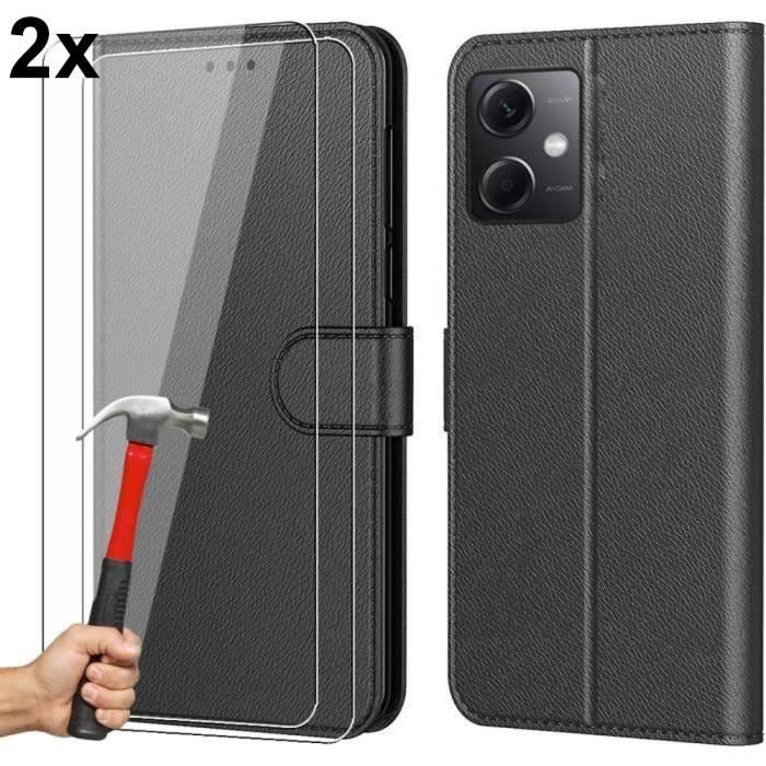 Porte Feuille Verre Tremp&eacute; Pour Redmi Note 14 Pro Et 14 Pro Plus Anti-espion Incurv&eacute; Etui Montre