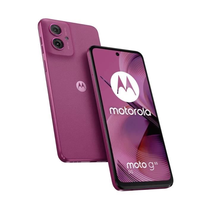 Smartphone - MOTOROLA - Moto G55 - 8 Go RAM - 256 Go - 5G - Violet