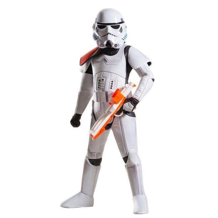 Star Wars Déguisement pour Enfant Luxe Stormtrooper Rubies Taille M CS820268/M Déguisement Officiel 