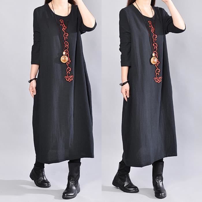 robe manche longue coton
