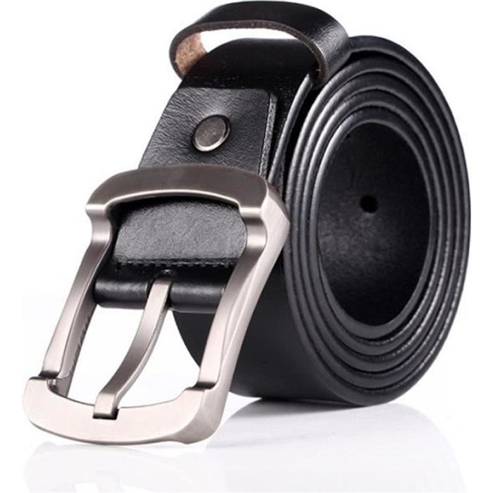 CEINTURE HOMME - Cuir Haut qualité Plus De Couleur - noir QP™