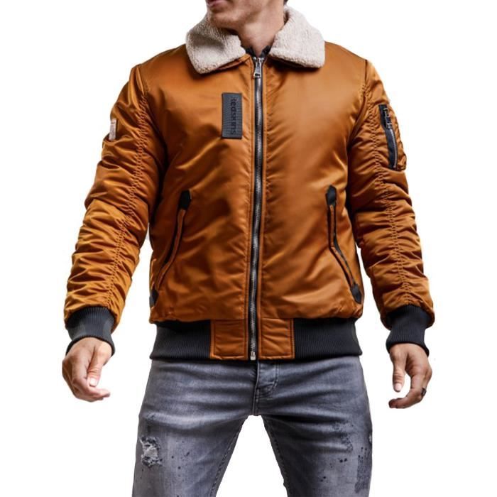 Bombers Redskins Hermitage ref 51145 Brown Marron Cdiscount Pret a Porter