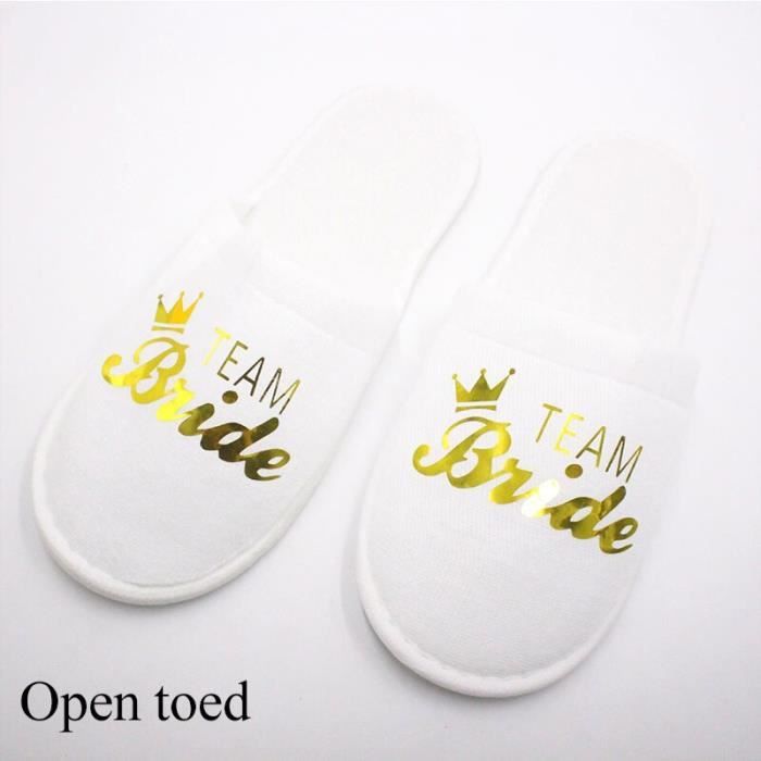 24 Paires De Tongs Blanches Pour Mariage - Tailles S à XL Pour Invités