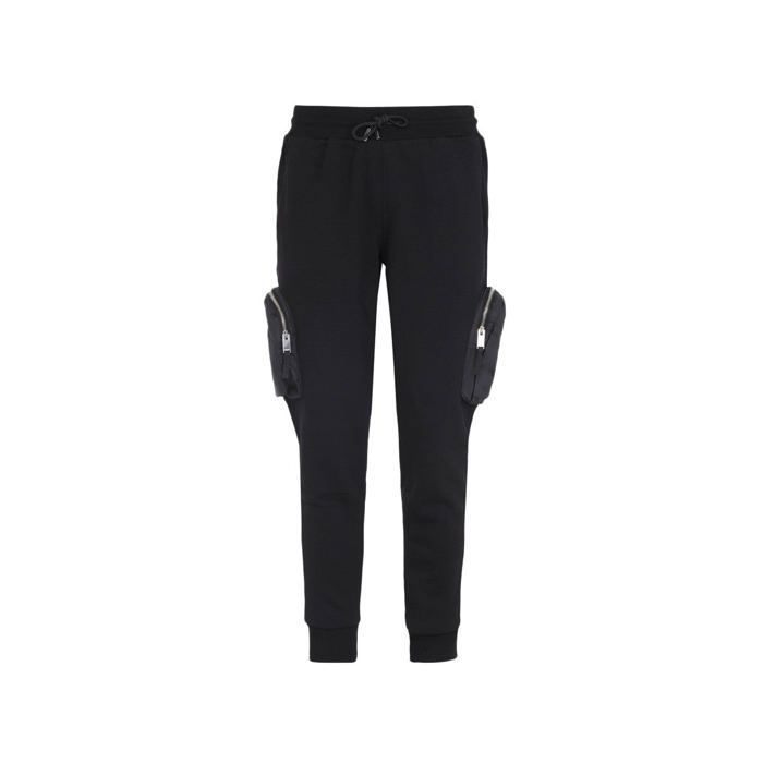 Pantalon de survêtement - HORSPIST - COSMO - Noir - Taille élastique - Poches latérales et arrière Pantalon de survêtement - HORSPIST - COSMO - Noir - Taille élastique - Poches latérales et arrière