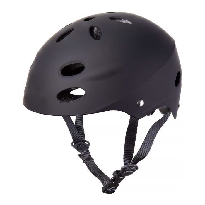 Casque de sport de plein air polyvalent - WOZWE - Noir - Vélo sur route - Adulte - Taille ajustable