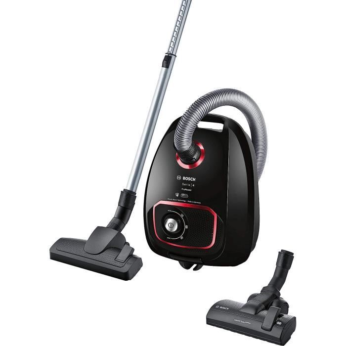 Aspirateur traineau avec sac, Appareil puissant (850 W) et ultra-performant,Bosch BGBS4POW1 ProPower Série 4 ,Nettoyage multi-sols