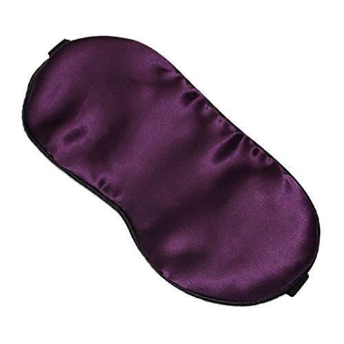 Masque De Sommeil Soie Naturelle 100% - NOVAGO Confortable, Hypoallergénique, Noir, Lavable