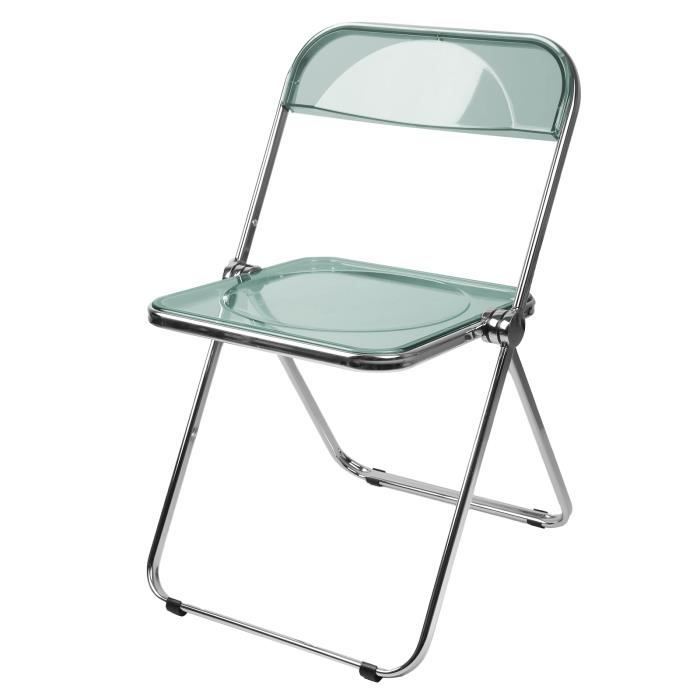 ohmg chaise  chaise - chaise pliante en acrylique pour différents scénarios, chambre à coucher, salon, dressing, etc.