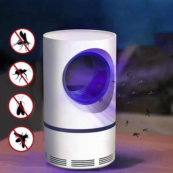 Lampe Anti-Moustiques UV 5W USB – Tueur De Moustiques Électronique Pour Intérieur – Portée 20-50 M² – Noir – Méthode Physique Sans Produit Chimique