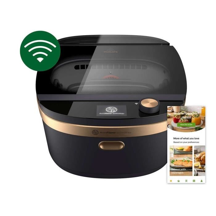 Philips Air Cooker 7000 commande application écran LED résiste au lave vaisselle 70 NX096090