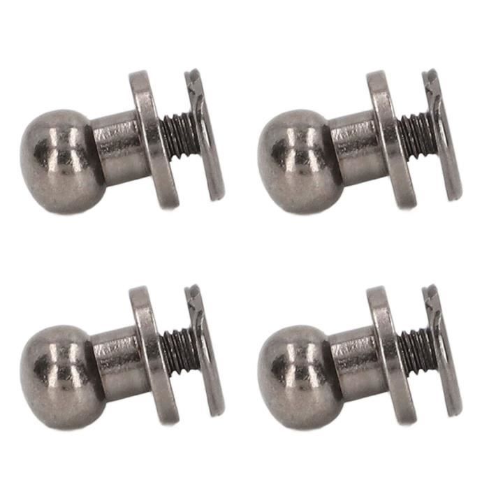 100 Rivets En Cuivre Massif Tête Ronde 9mm - Pour Bricolage Et Fixation - Doré