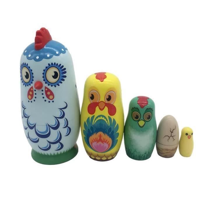 Jeu Traditionnel Russe Poupées Russes Matriochka – Lot De 9 – Art Populaire Vintage – Idéal Pour Déco Ou Collection Jeu Traditionnel Russe Poupées Russes Matriochka – Lot De 9 – Art Populaire Vintage – Idéal Pour Déco Ou Collection